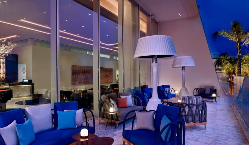 PARKLANE LIMASSOL - THE GALLERY SUSHI BAR AT NIGHT